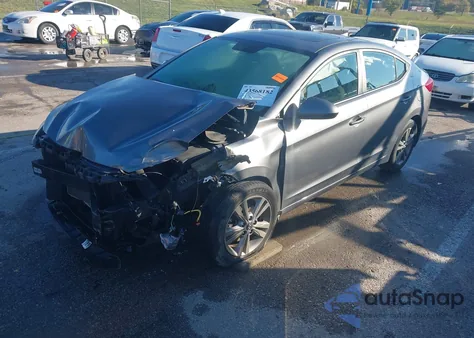 2018 Hyundai Elantra Value Edition z USA, uszkodzony, nr VIN 5NPD84LF8JH278845